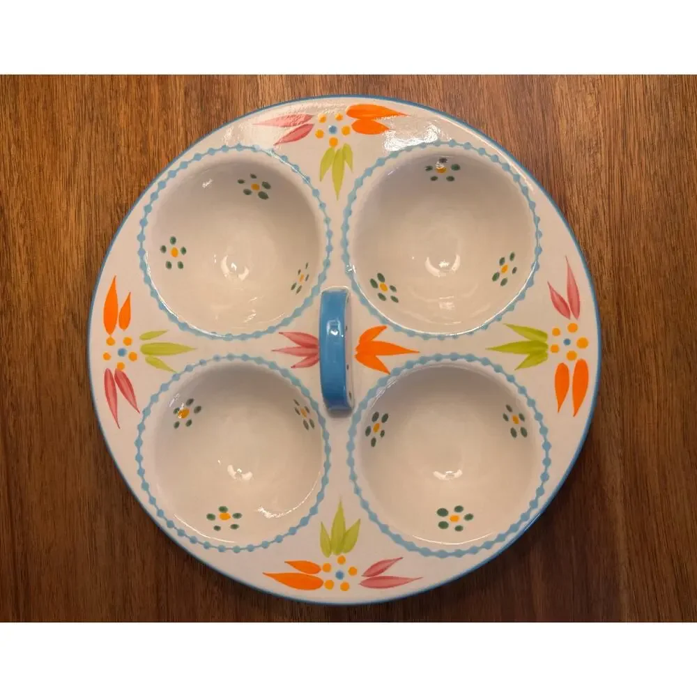 Temp-tations by Tara Old World Confetti Four-Egg Poacher 8”